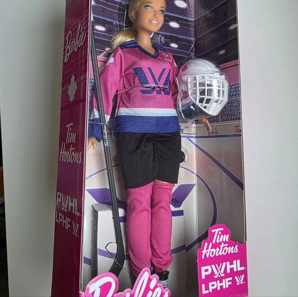 Barbie PWHL TH Hockey Doll, Blonde NEW - Picture 7 of 11